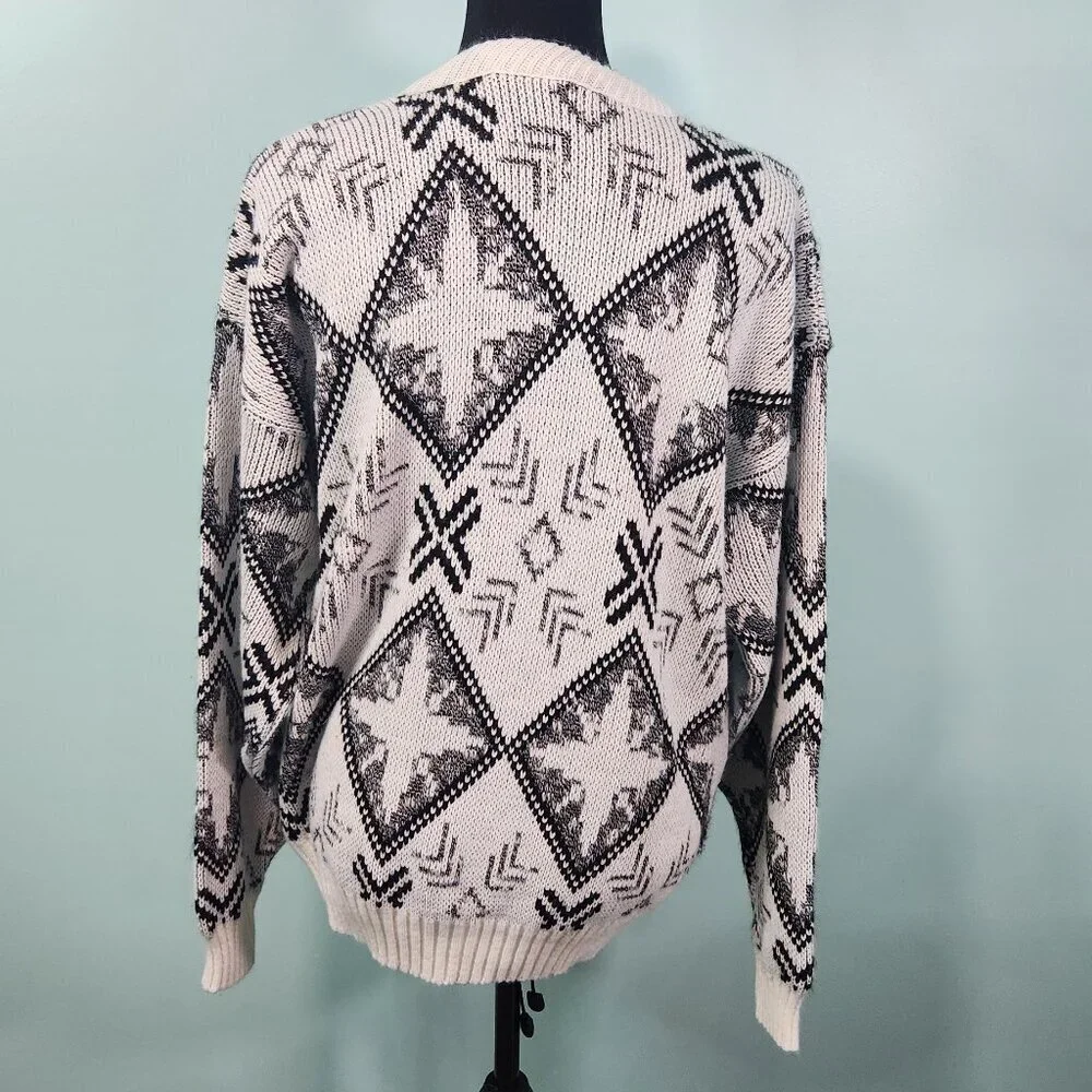 Vintage New Era Men’s Sweater L Knit Funky Ski Made in USA Unisex 80s 90s Lot H